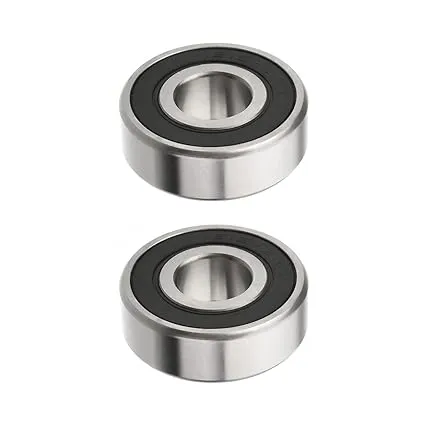 2PCS 6015-2RS Deep Groove Ball Bearing, 75X115X20mm (IDxODxTHK)