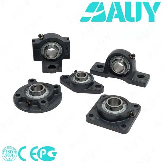 Auy-Mixing-Machinery-Industry-Leading-F4bc-50m-Tpss-50m-Tpss-Ucf-205-14-205-14-F4b-40m-TF-40m-TF-Cast-Iron-Housings-Pillow-Block-Bearing