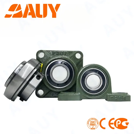 Auy-Mixing-Machinery-Industry-Leading-F4bc-50m-Tpss-50m-Tpss-Ucf-205-14-205-14-F4b-40m-TF-40m-TF-Cast-Iron-Housings-Pillow-Block-Bearing
