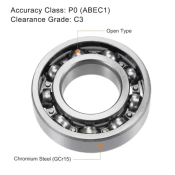 Zju 6206 Deep Groove Ball Bearings 30mm Bore 62mm Od 16mm Thick C3