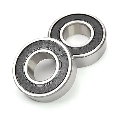 Zju Bearing 2PCS 6016-2RS Deep Groove Ball Bearings, Double Sealed Bearings, High Carbon Chromium Bearing Steel Ball Bearings