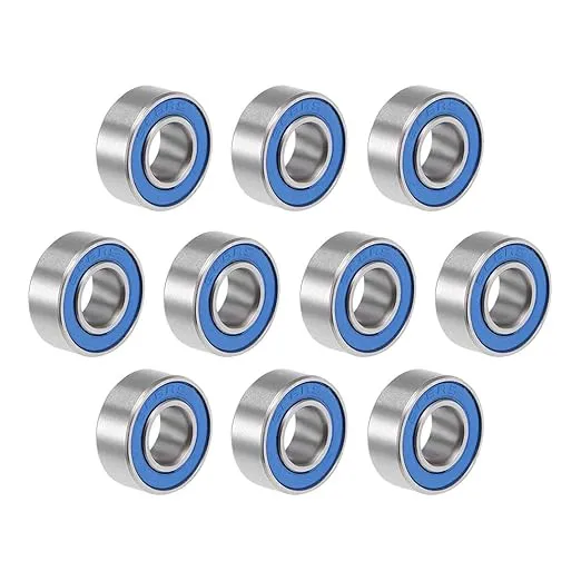 Zju Brand Deep Groove Ball Bearings, ID 6mm X Od 13mm X Width 3.5mm Miniature Bearings, Double Rubber Sealed Ball Bearing Pre-Lubricated Chrome Steel Z4